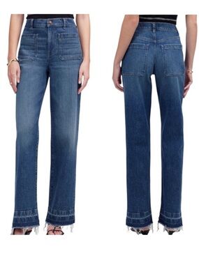Madewell Emmett Wide-Leg Jean: Let Down Hem Edition 28 Archibald wash NT999 $138